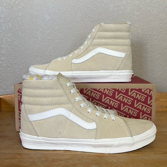 Vans Sk8 Hi Sherpa Cozy hug biscotti men’s size 11 or women’s size 12.5